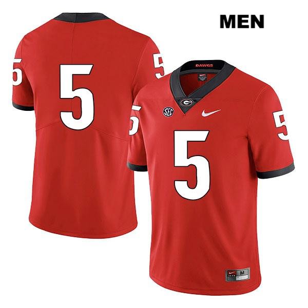 Georgia Bulldogs Men's Julian Rochester #5 NCAA No Name Legend Authentic Red Nike Stitched College Football Jersey RBQ2156MR